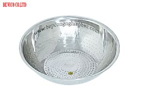 Rổ rá inox (lỗ nhỏ) | Size: 20cm, 30cm, 40cm, 50cm, 60cm, 66cm, 72cm, 76cm