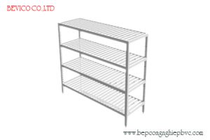 KỆ SONG INOX 4 TẦNG , KT: 150 x 50 x 150 CM