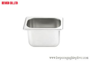 Khay inox gn 1/6, KT 176 x 162 x 65|100|150 mm