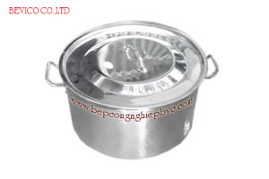 Nồi inox 304 thân thấp, đk 40 x cao 25cm (30L)