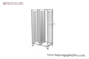 Xe để khay cơm  T120 (120 khay/xe)