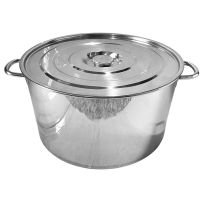 Nồi Inox Công Nghiệp Thân Thấp 10L–80L | Bevico