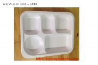 Khay cơm melamine 5 ngăn, kt: 30 x 24 cm