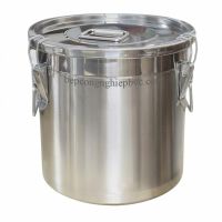 Xô Thùng Inox Nắp Có Khóa Cài chống tràn 12L/20L /30L /50L /70L /100L