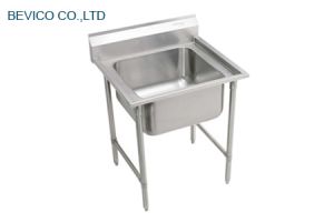 CHẬU RỬA INOX 1 NGĂN, 70 x 75 x 80/90 CM