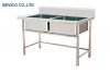 chau-rua-inox-2-ngan-kt-120-x-75-x-80/90-cm - ảnh nhỏ  1
