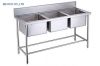 chau-rua-inox-3-ngan-kt-180-x-75-x-80/90-cm - ảnh nhỏ  1